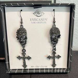 Eye Candy | Skull and Cross Earrings